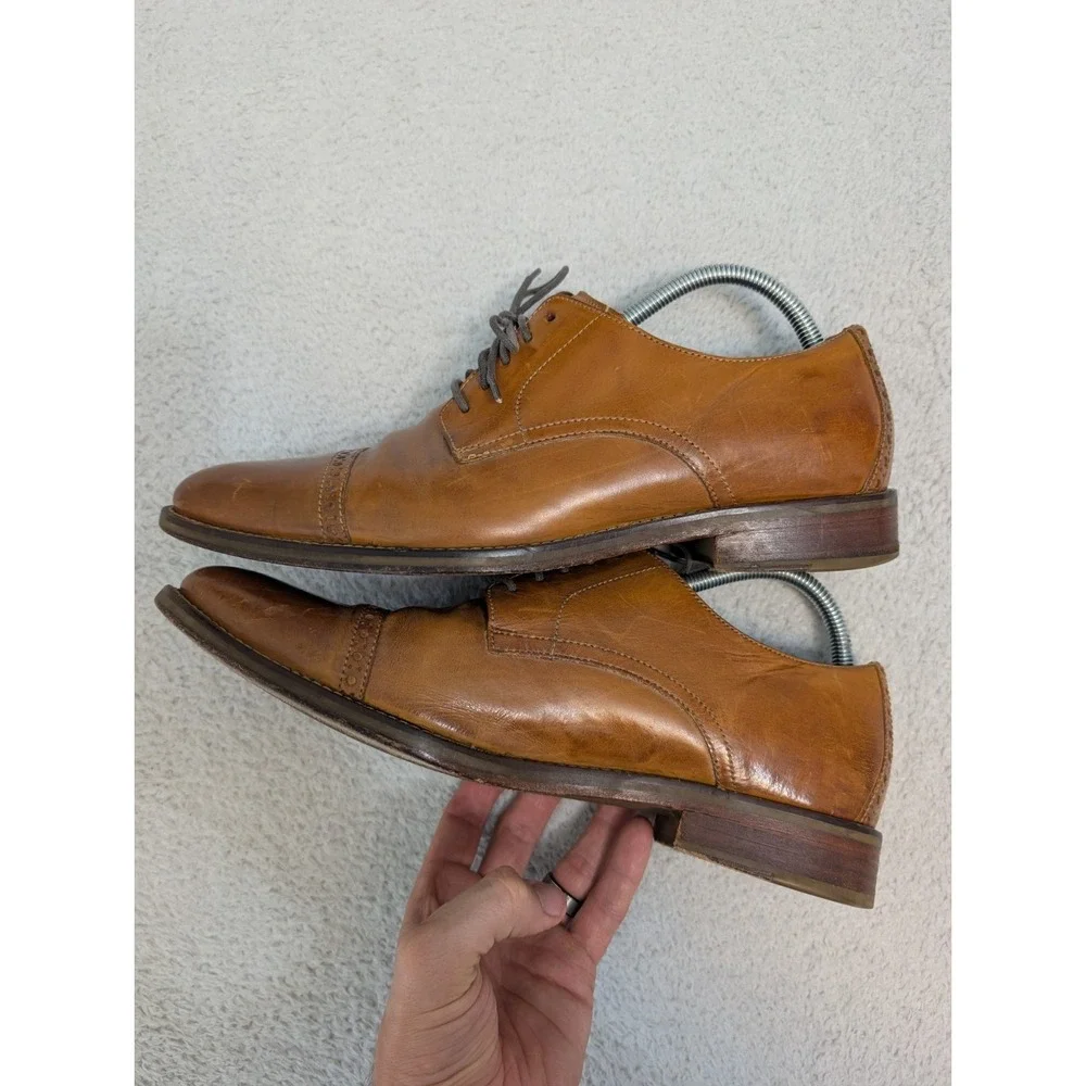 Cole Haan Grand.OS Men's‎ Dress Shoes size 10.5 C14230 Brown CLEAN! EUC!